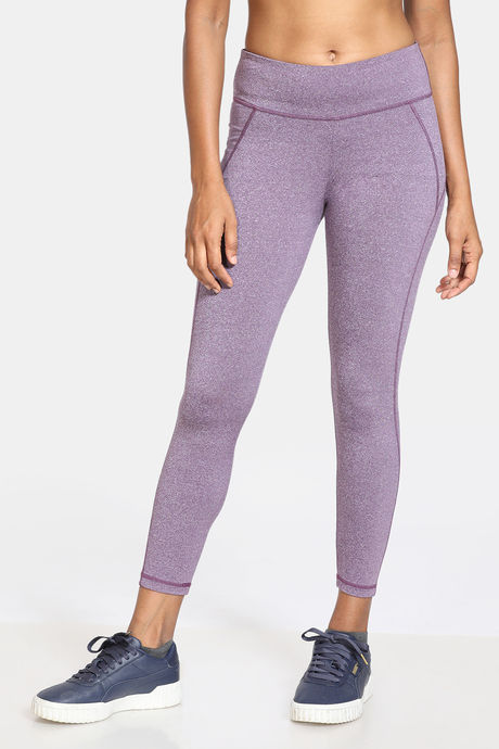 Zelocity All Day Yoga Leggings - Purple Pennant — image 2